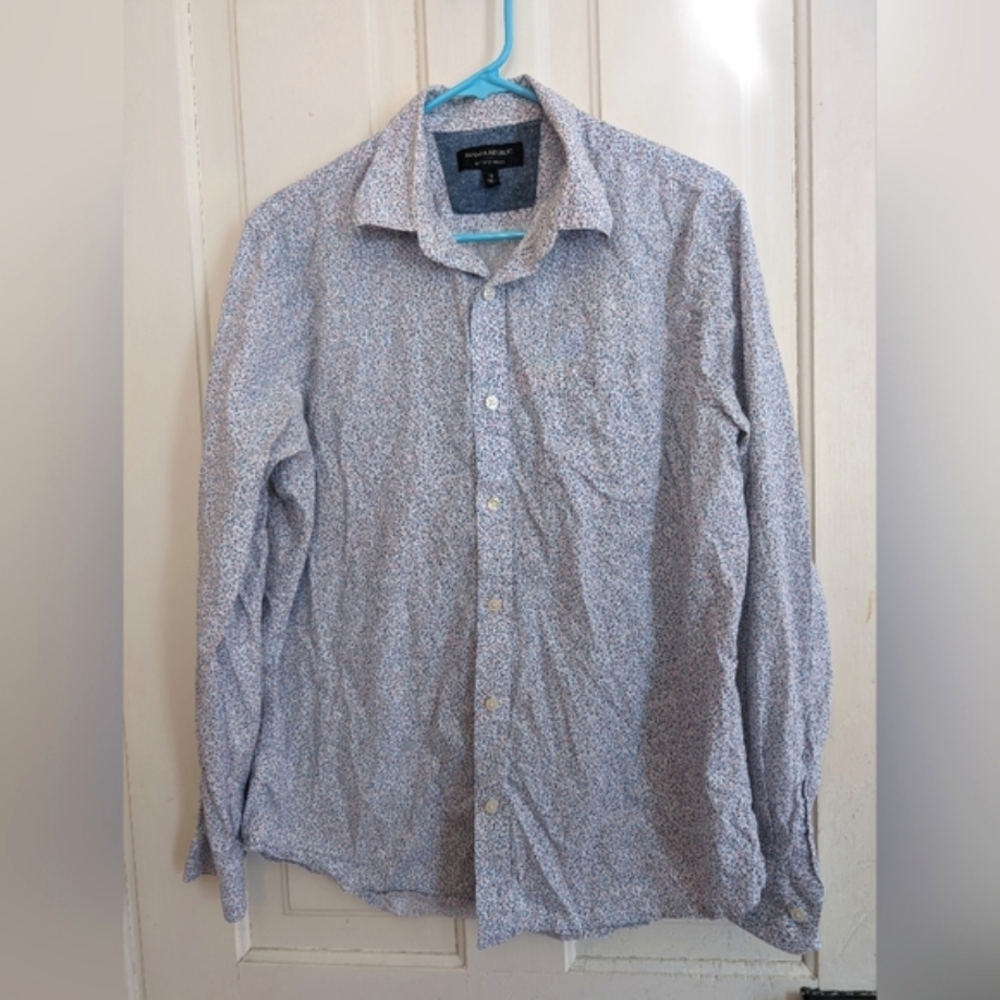 Banana Republic Men's Floral Dress shirt Size M